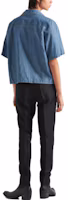 Purchase PRADA SS23 Kemeja Biru Logo Warna Solid Single-Breasted Pelindung Matahari. GEC068-12N1-F0V3N-S-212