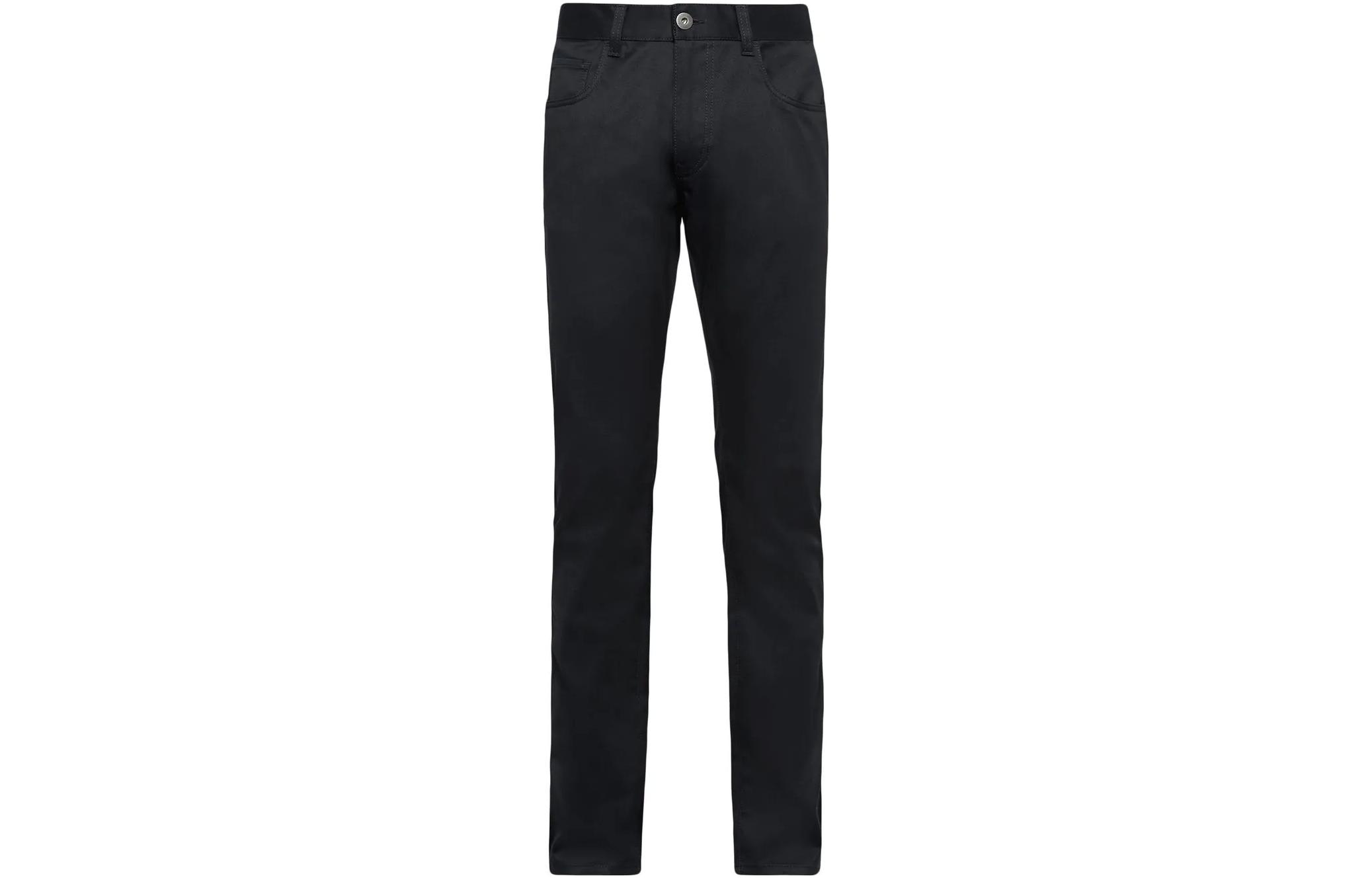 PRADA SS23  Solid Straight-Leg Casual Pants Black GEP327-1W4P-F0557-S-221