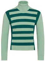 PRADA SS23 Striped Turtleneck Sweater Mint Green UMR556-12QC-F0ZBD-S-231 PRADA SS23 Striped Turtleneck Sweater Mint Green UMR556-12QC-F0ZBD-S-231