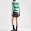 Shop Suéter de Cuello Alto a Rayas PRADA SS23 Verde Menta. UMR556-12QC-F0ZBD-S-231