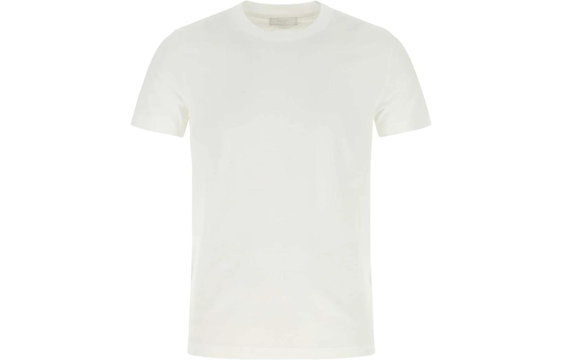 PRADA SS23  White Cotton Crew Neck Short Sleeve T-Shirts (3-Pack). UJM492-ILK-F0009-S-221 圖 2