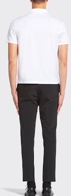 PRADA SS23 Polo Blanco de Algodón Elástico de Manga Corta. UJN714-1YDP-F0009-S-211 Shop PRADA SS23 Polo Blanco de Algodón Elástico de Manga Corta. UJN714-1YDP-F0009-S-211