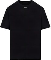 PRADA SS23 Black Logo Print Crewneck Short Sleeve T-Shirt for Men. UJN843-12TQ-F0002 PRADA SS23 Black Logo Print Crewneck Short Sleeve T-Shirt for Men. UJN843-12TQ-F0002