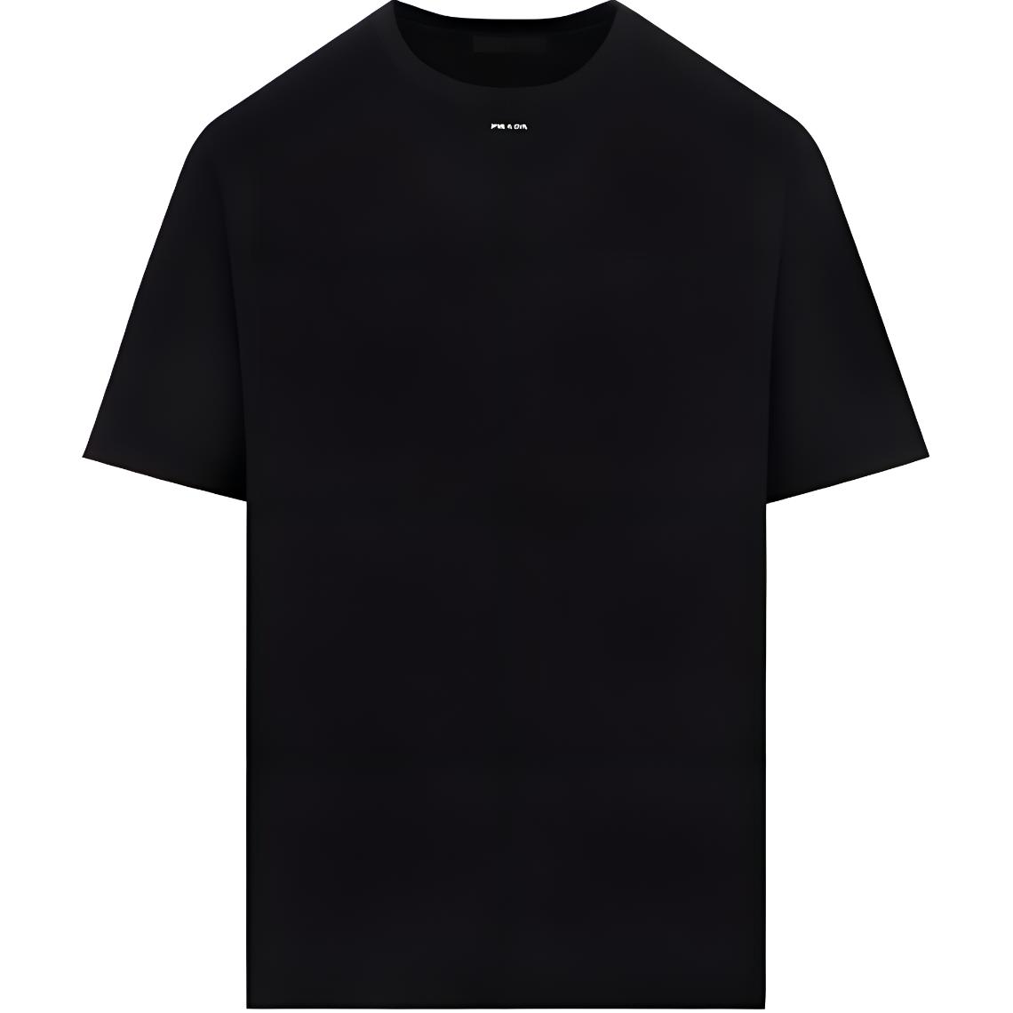 Order PRADA SS23 黑色短袖圓領印花T恤 男款 UJN843-12TQ-F0002