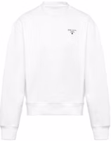 Prada SS23 Logo Print Crewneck Long-Sleeve Sweatshirt White UJL187-1YYB-F0N40-S-202 Prada SS23 Logo Print Crewneck Long-Sleeve Sweatshirt White UJL187-1YYB-F0N40-S-202
