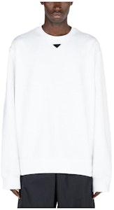 PRADA SS23 Kaos Lengan Panjang Oversized Putih Pria Crewneck UJL26A-11LN-F0009-S-232 Buy PRADA SS23 Kaos Lengan Panjang Oversized Putih Pria Crewneck UJL26A-11LN-F0009-S-232