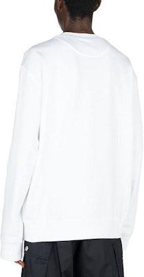 PRADA SS23 男款白色寬鬆長袖圓領T恤 UJL26A-11LN-F0009-S-232 Shop PRADA SS23 男款白色寬鬆長袖圓領T恤 UJL26A-11LN-F0009-S-232