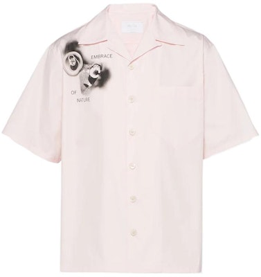 프라다 SS23 핑크 패턴 프린트 남성용 반팔 자외선 차단 셔츠. UCS414-11SS-F0028-S-221 Buy 프라다 SS23 핑크 패턴 프린트 남성용 반팔 자외선 차단 셔츠. UCS414-11SS-F0028-S-221