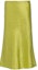 Buy Falda Midi Sólida de Satén Verde Helecho PRADA SS23. P133V-12TI-F0613-S-231