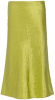 Order Falda Midi Sólida de Satén Verde Helecho PRADA SS23. P133V-12TI-F0613-S-231