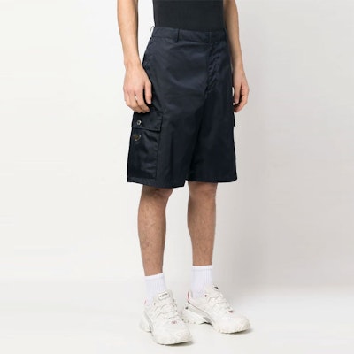 PRADA SS23 三角標誌深藍色工裝短褲 SPH244-1WQ8- F0SVF-S-231 Purchase PRADA SS23 三角標誌深藍色工裝短褲 SPH244-1WQ8- F0SVF-S-231