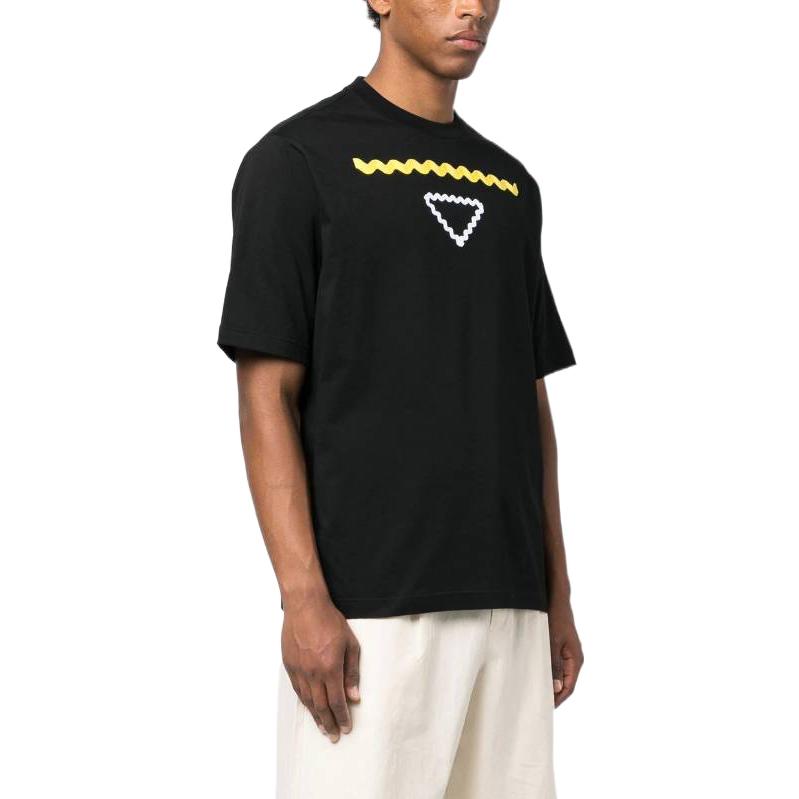 Purchase PRADA SS23 三角標誌印花黑色休閒T恤 時尚款式。 UJN847-12VV-F0002-S-231