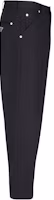 Shop プラダ SS24 ブラックカジュアルパンツ 無地 ロゴジップディテール付き SPH313-11BZ-F0002-S-232