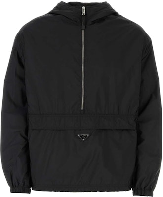 프라다 SS24 블랙 로고 하프집 긴팔 재킷. SGC534-1WQ9-F0002-S-OOO Order 프라다 SS24 블랙 로고 하프집 긴팔 재킷. SGC534-1WQ9-F0002-S-OOO