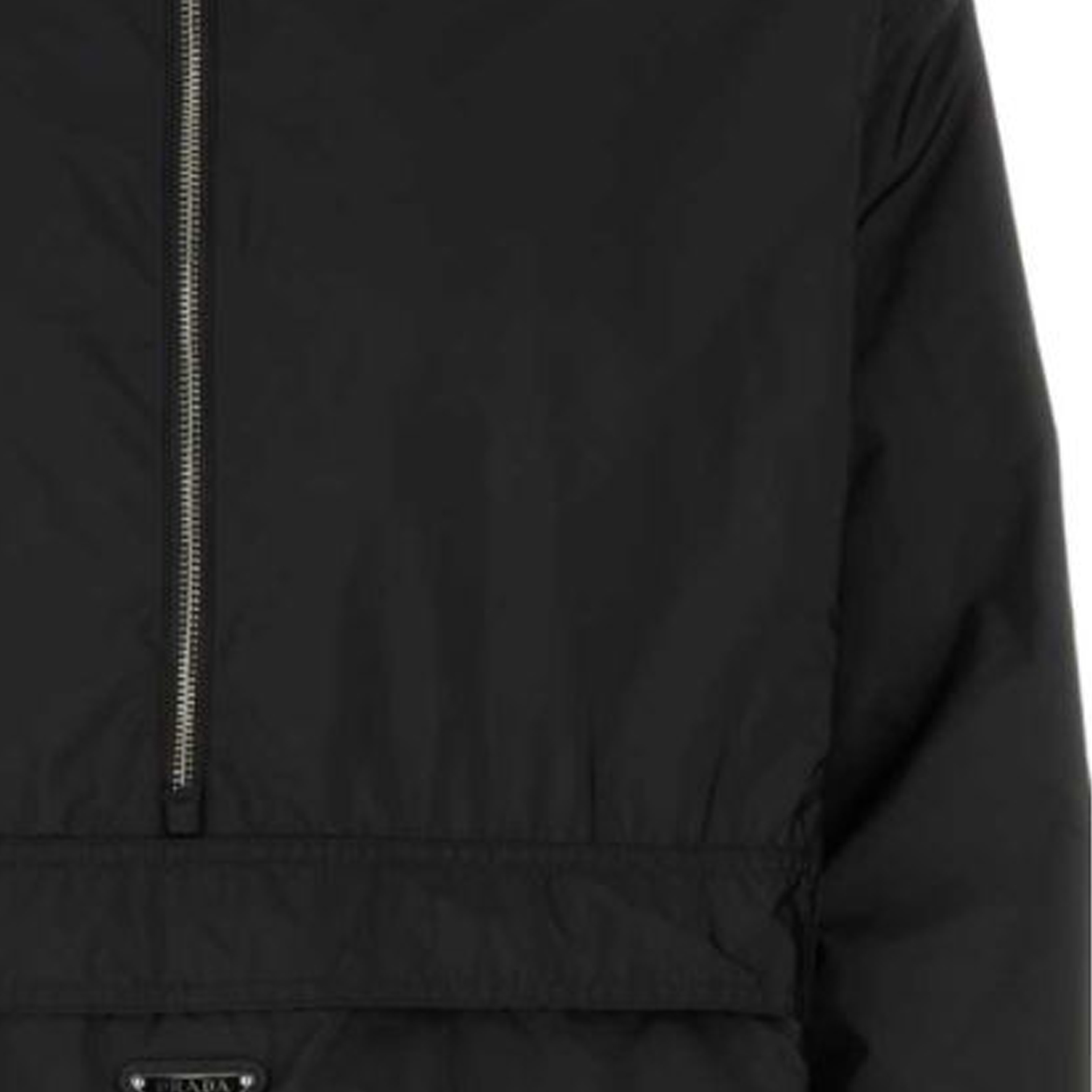 Purchase 프라다 SS24 블랙 로고 하프집 긴팔 재킷. SGC534-1WQ9-F0002-S-OOO