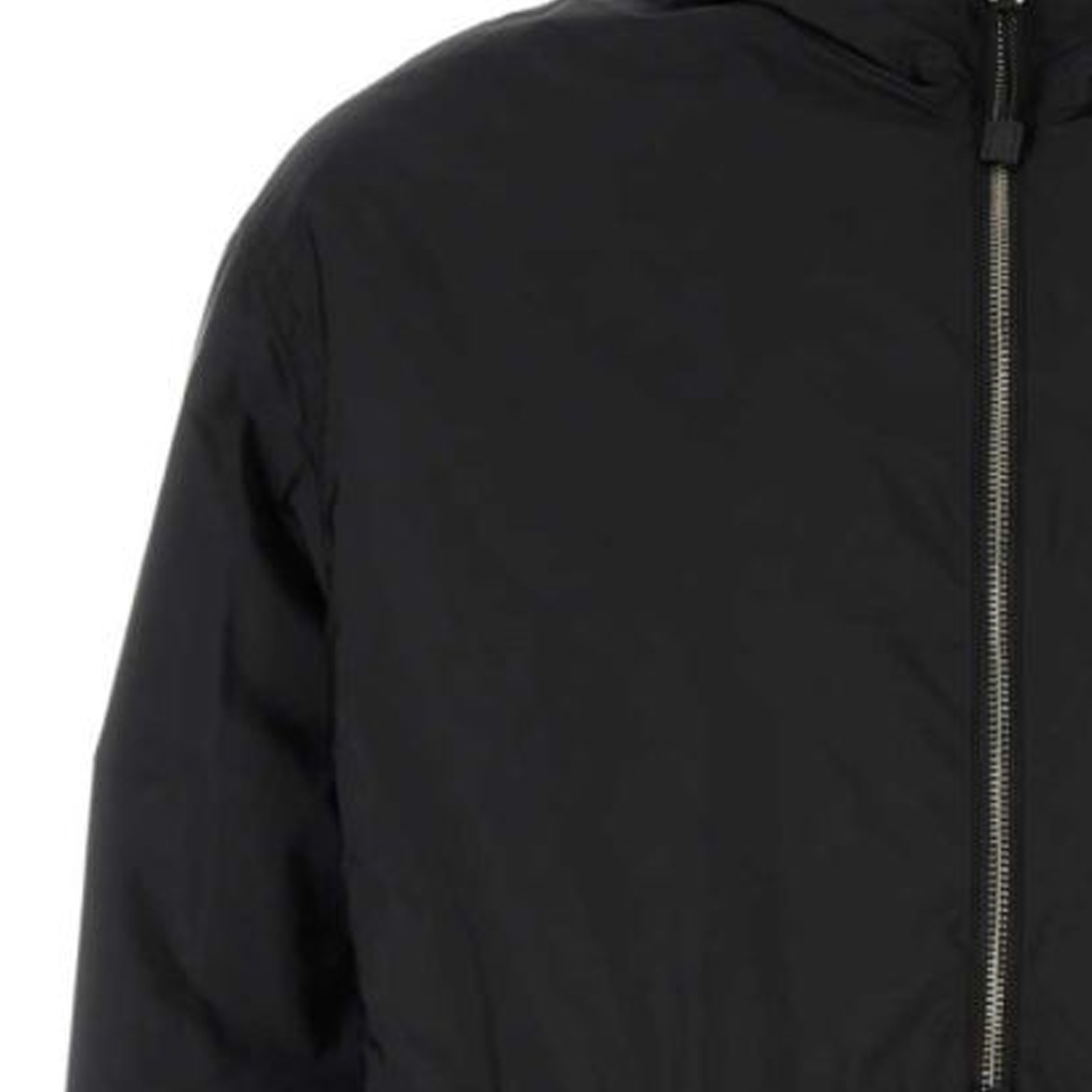 Sizing 프라다 SS24 블랙 로고 하프집 긴팔 재킷. SGC534-1WQ9-F0002-S-OOO