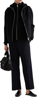 PRADA SS24 黑色素色連帽拉鍊背心 SGC687-1Y5V--S-OOO Lookbook PRADA SS24 黑色素色連帽拉鍊背心 SGC687-1Y5V--S-OOO