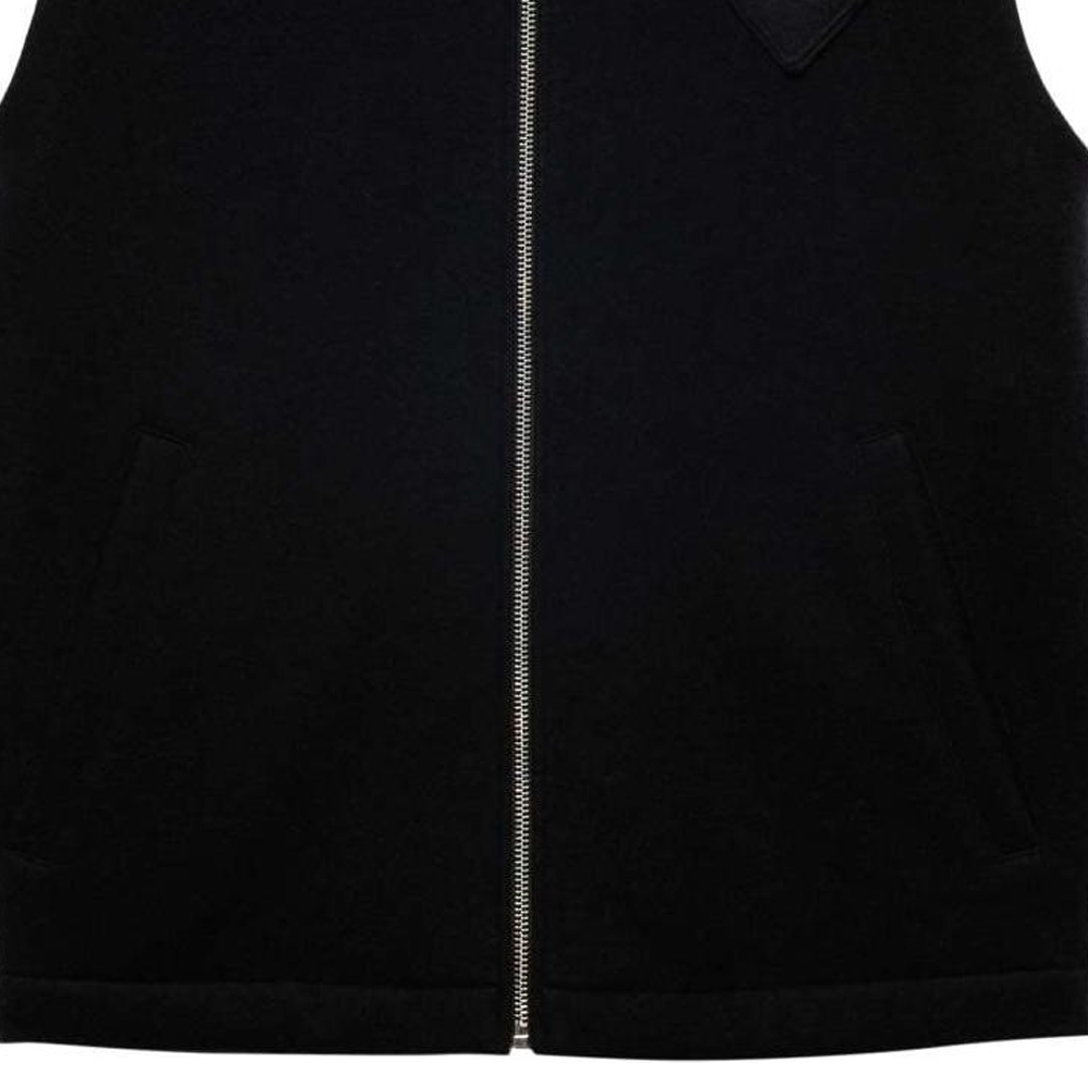 Cheap PRADA SS24 黑色素色連帽拉鍊背心 SGC687-1Y5V--S-OOO