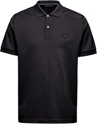 프라다 SS24 블랙 로고 반팔 폴로 셔츠. UJN444-XGS-F0002-S-WEO Buy 프라다 SS24 블랙 로고 반팔 폴로 셔츠. UJN444-XGS-F0002-S-WEO