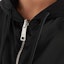Sizing PRADA SS24 Jaket Hoodie Oversized Hitam Logo Patch. UJL41B-11JE-F0806-S-OOO