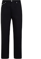PRADA SS24 Black Straight-Leg Jeans with Pocket and Button Design. GEP371-1ZFB-F0557 PRADA SS24 Black Straight-Leg Jeans with Pocket and Button Design. GEP371-1ZFB-F0557