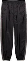PRADA SS24 Black Striped Patchwork Relaxed Fit Jogger Pants. SPH442-1WQ9-F0N5A-S-OOO PRADA SS24 Black Striped Patchwork Relaxed Fit Jogger Pants. SPH442-1WQ9-F0N5A-S-OOO