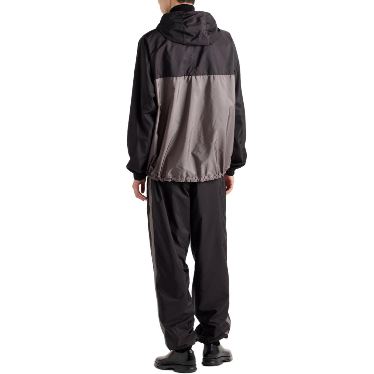 PRADA SS24  Black Striped Patchwork Relaxed Fit Jogger Pants. SPH442-1WQ9-F0N5A-S-OOO 圖 4
