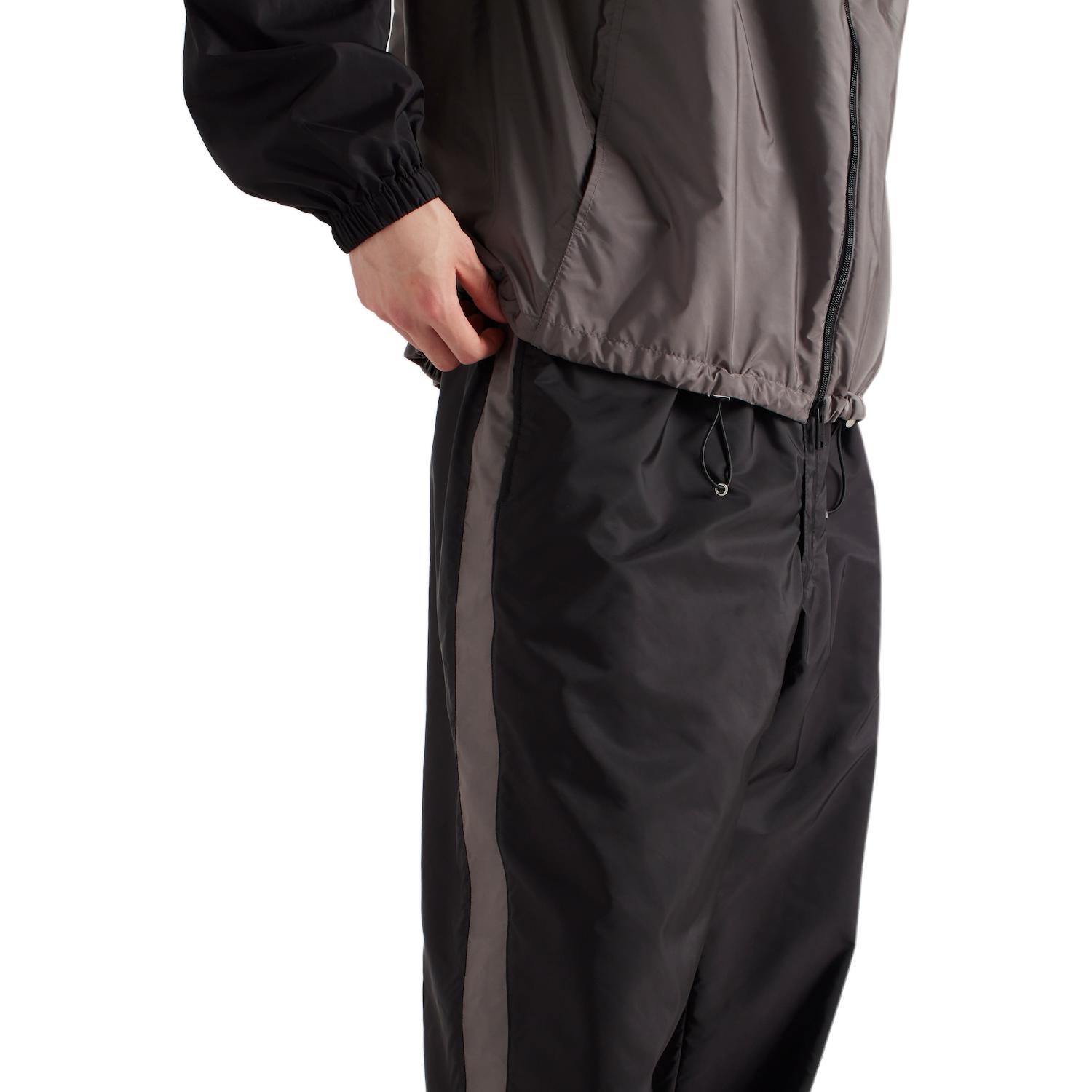 PRADA SS24  Black Striped Patchwork Relaxed Fit Jogger Pants. SPH442-1WQ9-F0N5A-S-OOO 圖 5