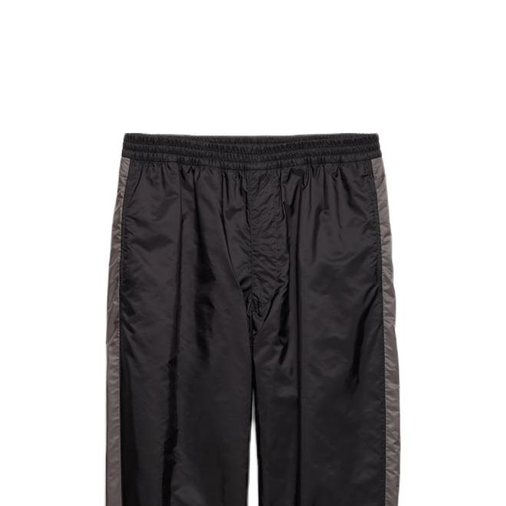 PRADA SS24  Black Striped Patchwork Relaxed Fit Jogger Pants. SPH442-1WQ9-F0N5A-S-OOO 圖 7