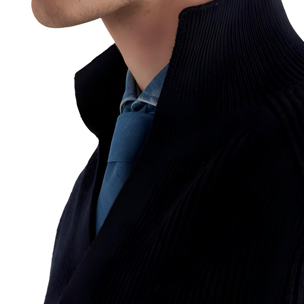 PRADA SS24  Blue Cashmere Long-Sleeve Polo Shirt UMB804-14G5-F0008-S-OOO 圖 7