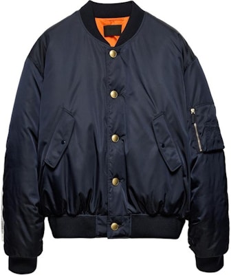 PRADA SS24 藍色單排扣棒球領棉質外套 SGC674-1WQ8-F0SVF-S-OOO Buy PRADA SS24 藍色單排扣棒球領棉質外套 SGC674-1WQ8-F0SVF-S-OOO