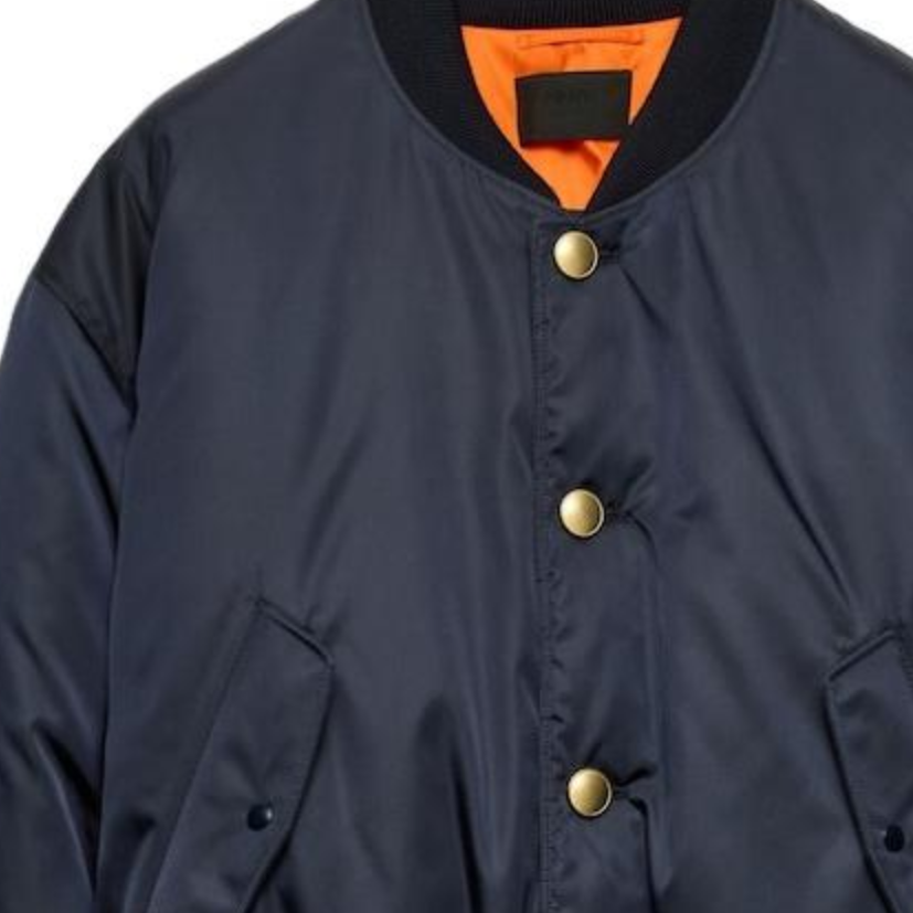 Sizing PRADA SS24 藍色單排扣棒球領棉質外套 SGC674-1WQ8-F0SVF-S-OOO