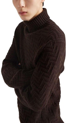 PRADA SS24 巧克力色高領羊絨針織毛衣附Logo設計 UMR627-15TK-F0324-S-OOO Purchase PRADA SS24 巧克力色高領羊絨針織毛衣附Logo設計 UMR627-15TK-F0324-S-OOO