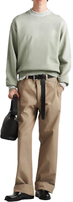 PRADA SS24 Baju Sweatshirt Logo Hijau Jalur Crewneck. UJL69B-15CA-F0AQI-S-OOO Lookbook PRADA SS24 Baju Sweatshirt Logo Hijau Jalur Crewneck. UJL69B-15CA-F0AQI-S-OOO