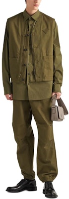 PRADA SS24 標誌棉質長袖單排扣襯衫 UCN549-1XV2-F0002-S-OOO Cheap PRADA SS24 標誌棉質長袖單排扣襯衫 UCN549-1XV2-F0002-S-OOO