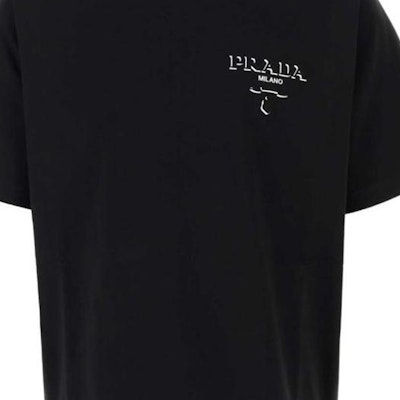 PRADA SS24 經典標誌印花短袖T恤 UJN896-14K7-F0009-S-OOO 5