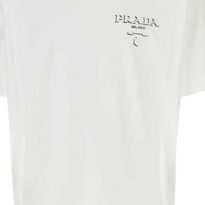 PRADA SS24 經典標誌印花短袖T恤 UJN896-14K7-F0009-S-OOO Cheap PRADA SS24 經典標誌印花短袖T恤 UJN896-14K7-F0009-S-OOO