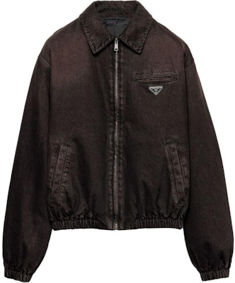 Chaqueta Denim PRADA SS24 Holgada con Logo en Marrón Oscuro. GEB268-142D-F0631-S-OOO Buy Chaqueta Denim PRADA SS24 Holgada con Logo en Marrón Oscuro. GEB268-142D-F0631-S-OOO