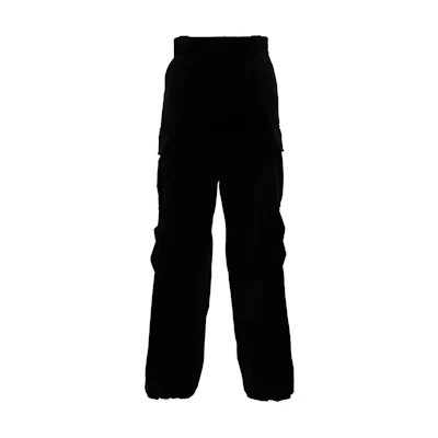 PRADA SS24 Plain Logo Drawstring Hem Casual Pants - Black. SPH286-13YO-F0002-S-222