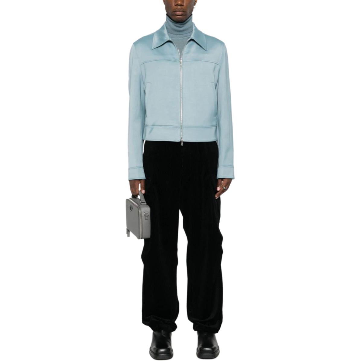 Lookbook PRADA SS24  Plain Logo Drawstring Hem Casual Pants - Black. SPH286-13YO-F0002-S-222