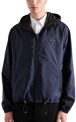 PRADA SS24 Reversible Hooded Jacket Black with Logo Details. SGC603-1WQ9-F0D9M-S-OOO Purchase PRADA SS24 Reversible Hooded Jacket Black with Logo Details. SGC603-1WQ9-F0D9M-S-OOO