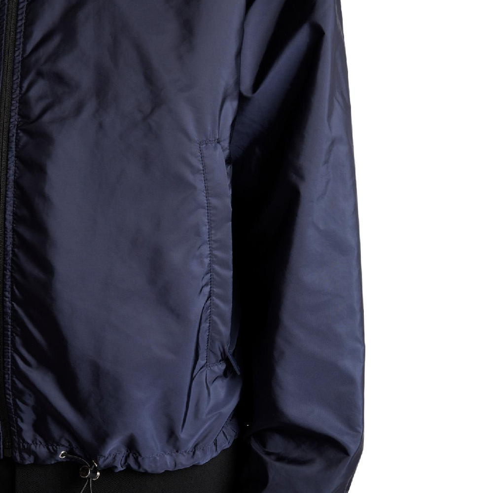 Details for PRADA SS24  Reversible Hooded Jacket Black with Logo Details. SGC603-1WQ9-F0D9M-S-OOO
