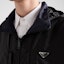 Sizing PRADA SS24 Reversible Hooded Jacket Black with Logo Details. SGC603-1WQ9-F0D9M-S-OOO
