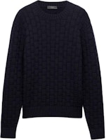PRADA SS24 Solid Color Crewneck Pullover Sweater - Blue UMB889-15TO-F0008-S-OOO PRADA SS24 Solid Color Crewneck Pullover Sweater - Blue UMB889-15TO-F0008-S-OOO