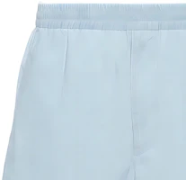 Sizing PRADA SS24 純色低腰拉鍊休閒短褲 天空藍 GEP377-14J5-F0BAU-S-OOO