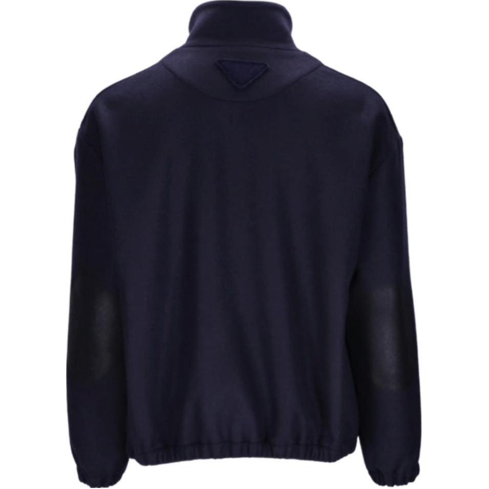 Lookbook PRADA SS24  Solid Color Stand Collar Casual Jacket Blue SGC622-12U5-F0008