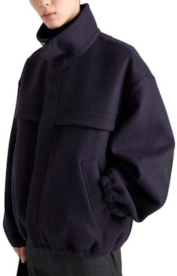 PRADA SS24 Solid Color Stand Collar Casual Jacket Blue SGC622-12U5-F0008 Sizing PRADA SS24 Solid Color Stand Collar Casual Jacket Blue SGC622-12U5-F0008