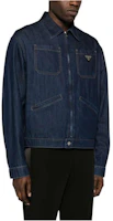 Purchase PRADA SS24 復古藍色水洗牛仔外套 長袖休閒風格 GEB255-14PW-F0008-SOOO