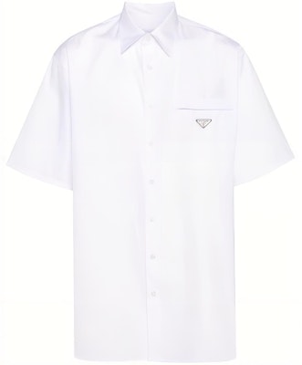 PRADA SS24 白色棉質短袖襯衫附標誌。 UCS503-1XV2-F0009-S-OOO Buy PRADA SS24 白色棉質短袖襯衫附標誌。 UCS503-1XV2-F0009-S-OOO