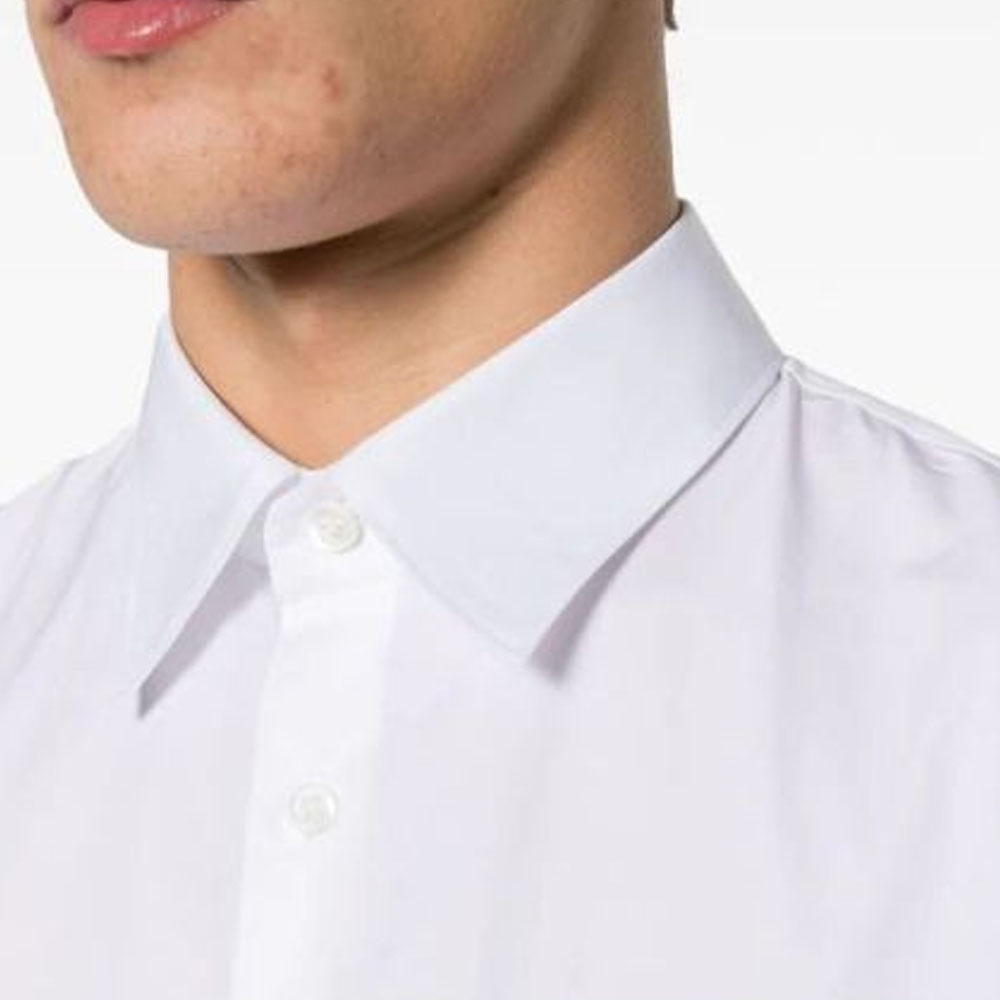 Details for PRADA SS24 白色棉質短袖襯衫附標誌。 UCS503-1XV2-F0009-S-OOO